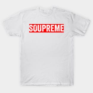 Soupreme Paradoy Design - Text Style White Font T-Shirt T-Shirt